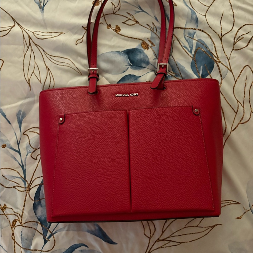 Michael Kors Dark Raspberry Tote Bag